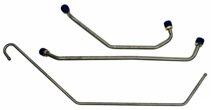 Shafers Classic Reproductions 1969 Chevrolet Camaro Gas Lines (Pump To Carb) Stainless Steel GLK208S