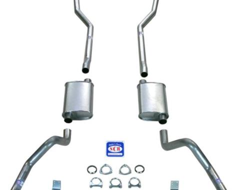 Shafers Classic Reproductions 1967-1969 Camaro 2-1/2" Exhaust System with Big Block with Cast Iron Manifolds, Stainless steel 23026S
