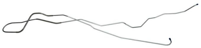 Shafers Classic Reproductions 1967-1968 Chevrolet Camaro Long Gas Lines (Pump To Tank), Stainless Steel GLL203S