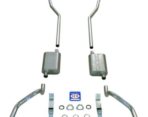 Shafers Classic Reproductions 1967-1969 Camaro 2" Exhaust System with Quickflow Mufflers, Stainless steel 23006S