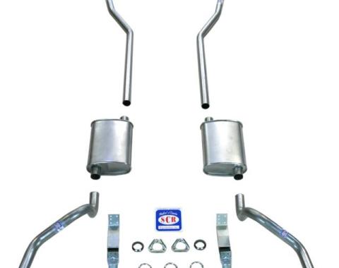 Shafers Classic Reproductions 1967-1969 Camaro 2" Exhaust System with Small Block with 2" Cast Iron Manifolds, Stainless steel 23028S