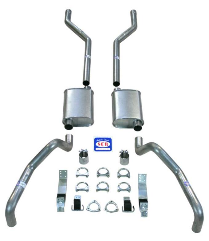 Shafers Classic Reproductions 1967-1969 Camaro 2-1/2" Exhaust System with Small Block with Long Style Headers, Stainless steel 23016S