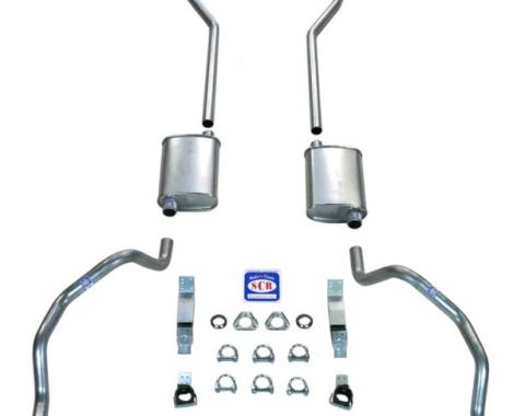 Shafers Classic Reproductions 1967-1969 Camaro 2" Exhaust System with Small Block with 2" Cast Iron Manifolds, Stainless steel 23029S