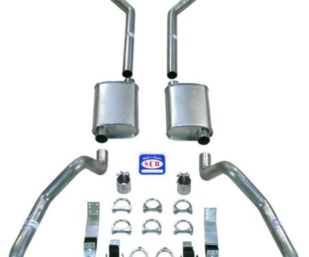Shafers Classic Reproductions 1967-1969 Camaro 2-1/2" Exhaust System with Small Block with Long Style Headers, Stainless steel 23016S