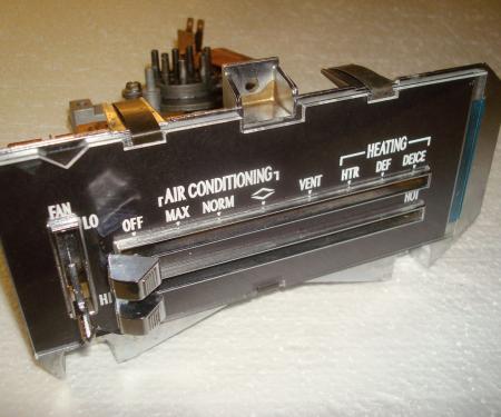 Camaro Heater Control Panel Assembly, For Cars With Air Conditioning, Remanufactured, 1970-1972
