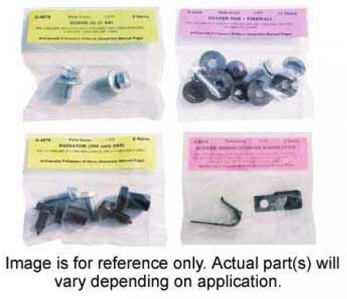 AMK Products Inc 72 Camaro Underhood Large Detailing Hardware, 102pc Set H-72F-UH