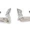 Hooker Super Competition Sidemount Headers, Chrome 2234HKR