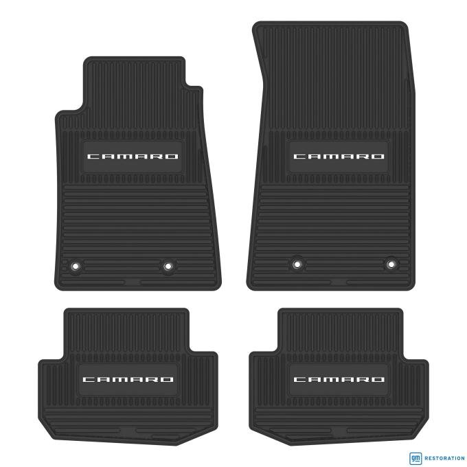 FlexTread 10-15 Chevrolet Camaro RWD Floor Mats (4pc) w/ Camaro Logo NGCV60071