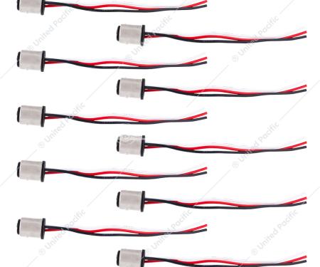 United Pacific 1157 Double Contact Style 3-Wire Tail Light Socket Adapter (10 Pcs) FTL1157P10