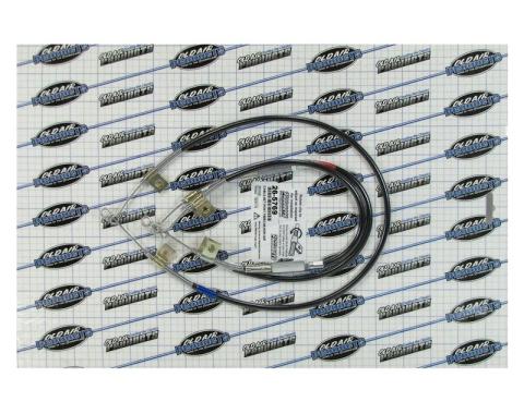 Firebird Heater Control Cable Set, For Cars Without Air Conditioning, 1969