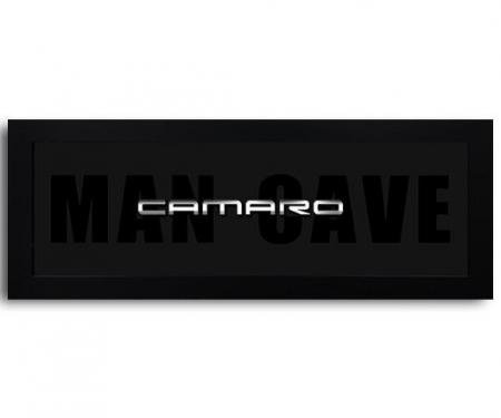 Generation 4 Camaro Script Framed Man Cave