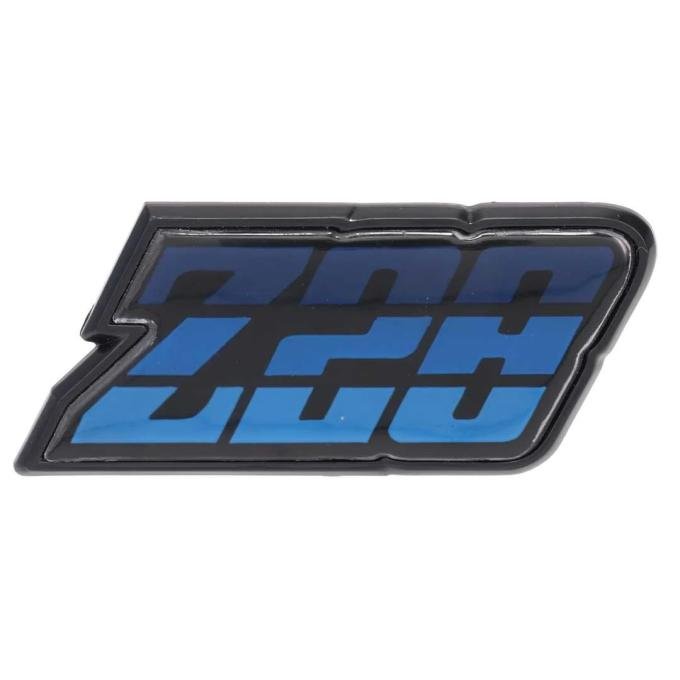 AMD Gas Door Emblem, Z28 Blue, 80-81 Camaro T-6952