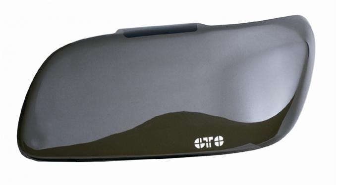 GT Styling GT0153S, Headlight Cover, Full Cover, Solid, Smoke, Plastic, Set Of 2
