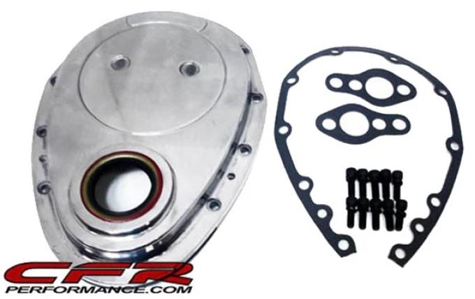 CFR Performance 1955-95 Chevy Small Block 283-305-327-350-400 Aluminum Timing Chain Cover Set HZ-6010-KIT