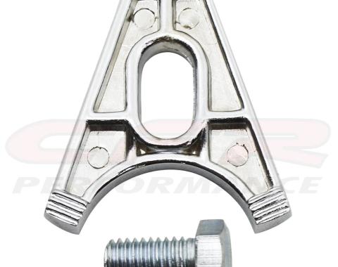 CFR Performance 1955-2027 Chevrolet Steel Chevy V8 OEM Style Distributor Hold Down Clamp W/ Bolt - Chrome HZ-1094-C