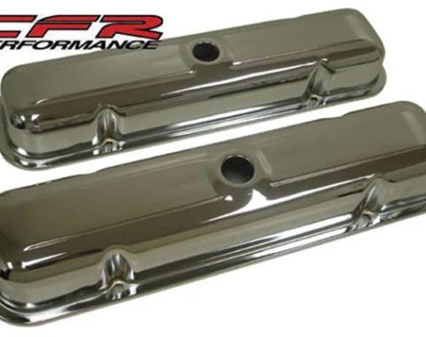 CFR Performance 1959-79 Pontiac 301-326-350-389-400-421-428-455 V8 Short Steel Center Hole Valve Covers HZ-9461