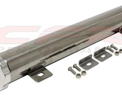 CFR Performance 15" x 2" Stainless Steel Radiator Overflow Tank 24 Oz - Polished - Universal HZ-6075-POL