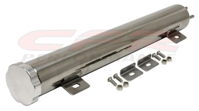 CFR Performance 15" x 2" Stainless Steel Radiator Overflow Tank 24 Oz - Polished - Universal HZ-6075-POL
