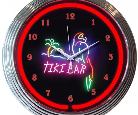 Neonetics Neon Clocks, Tiki Bar Neon Clock
