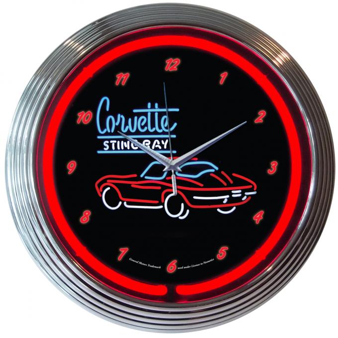 Neonetics Neon Clocks, Corvette Sr Neon Clock