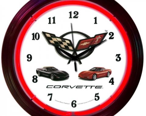 Neonetics Neon Clocks, Corvette C5 Neon Clock
