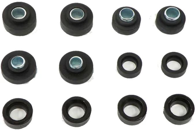 AMD Body Mount Bushing Kit, Subframe and Radiator Support, 12 pc Set, 70-72 Camaro Nova Firebird K-K3028