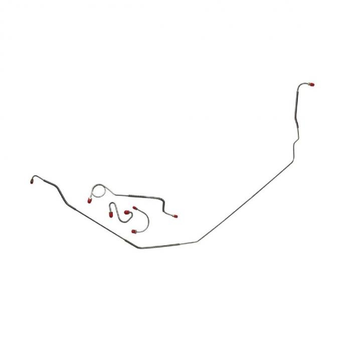Right Stuff 1967-68 Pontiac Firebird, Pre-Bent OE Steel Power Front Drum Brake Line Kit FKT6706