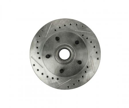 Right Stuff 1982-87 Chevrolet F/G-Body Zinc Washed, Drilled & Slotted Front Brake Rotor/Pair BR08ZDC