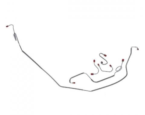 Right Stuff 1967-68 Pontiac Firebird, Pre-Bent OE Steel Power Front Disc Brake Line Kit FKT6808