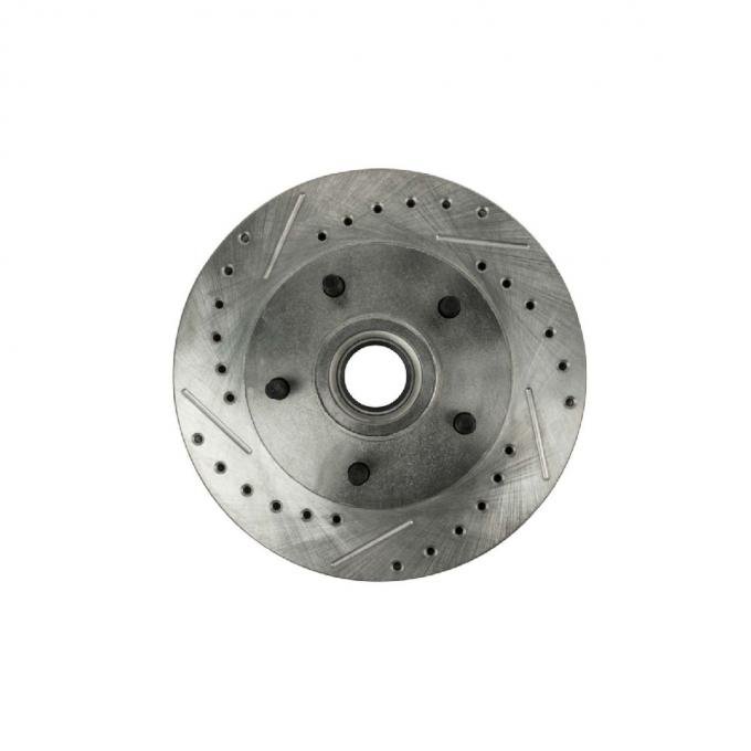 Right Stuff 1982-87 Chevrolet F/G-Body Zinc Washed, Drilled & Slotted Front Brake Rotor/Pair BR08ZDC