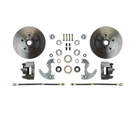 thumbnail image 2 of 1970-74 Camaro Rear Disc Brake Conversion Kit – Black Calipers, Drilled & Slotted Rotors 2 of 5