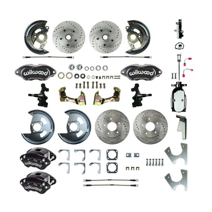 Right Stuff 1968-74 GM F/X-Body, Performance Series, 2" Drop, 4-Wheel Disc Brake Conversion AFXSD25DSX