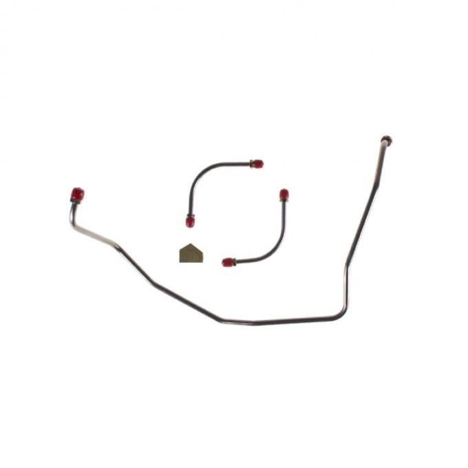 Right Stuff 1969 Camaro W/427 & Holley Carb, Pre-Bent OE Steel Fuel Pump To Carb Line FPC69ZL