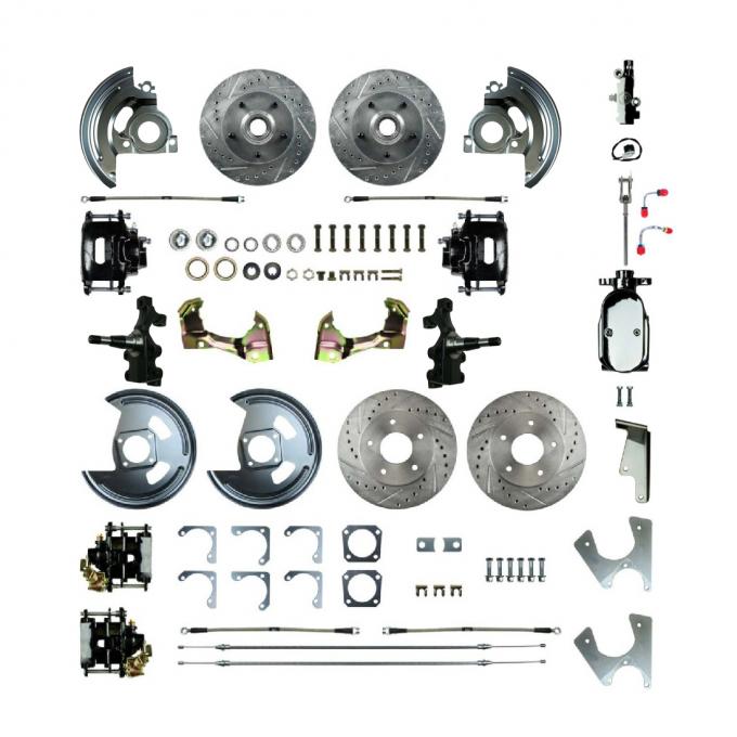 Right Stuff 1968-1974 GM F/X-Body, 2" Drop, Show N Go, 4-Wheel Manual Disc Brake Conversion AFXSD45DSX