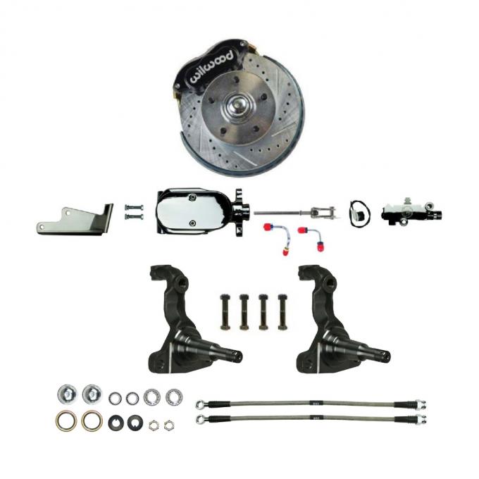 Right Stuff 1964-72 GM A-Body, Signature Series, Big Brake Front Manual Disc Conversion Kit AFXSD32SX
