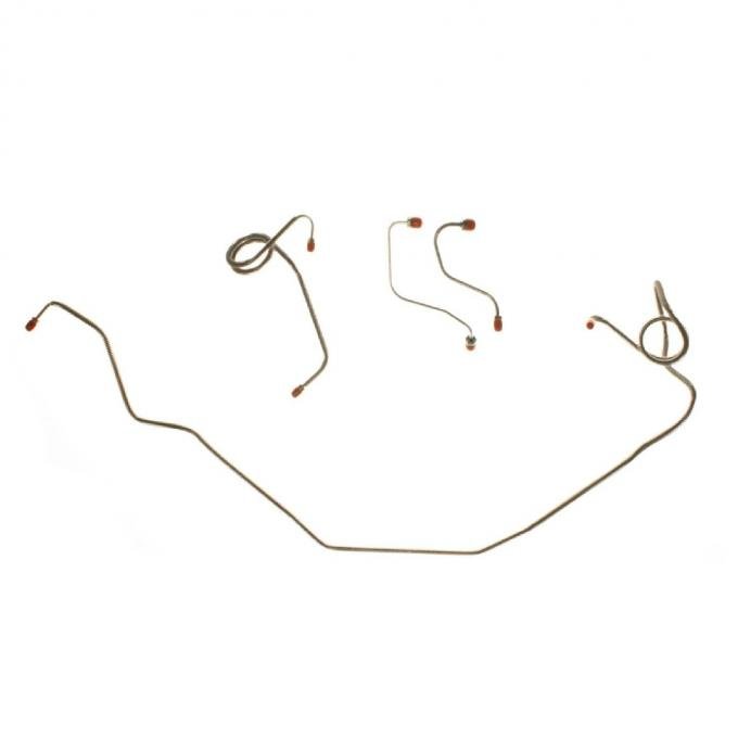 Right Stuff 1971-79 GM F-Body, Pre-Bent OE Steel Power Front Disc Brake Line Kit FKT7102