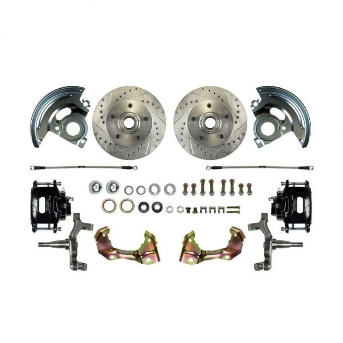 Right Stuff 1967-1969 GM F/X-Body Front 'At The Wheel' Big Brake 2" Drop Upgrade Kit AFXWK02DS