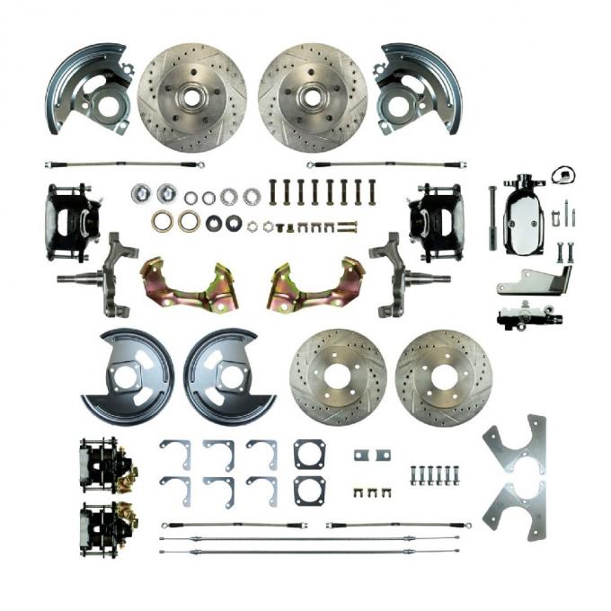 Right Stuff 1967 Camaro/Firebird, 2" Drop, Show N Go, 4-Wheel Manual Disc Brake Conversion AFXSD42DSX
