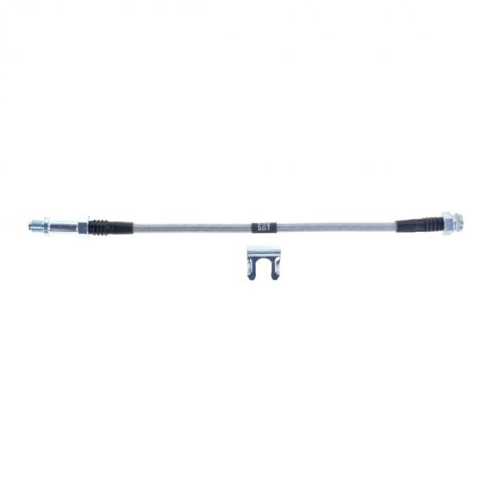 Right Stuff 1967 GM F-Body, Braided Stainless Steel Front Drum Brake Flex Hoses FH32S