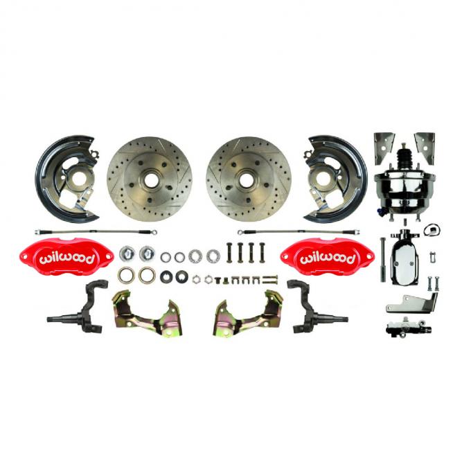 Right Stuff 1964-1974 GM A/F/X Body, Front Power Disc Brake Conversion Kit AFXDC32ZX