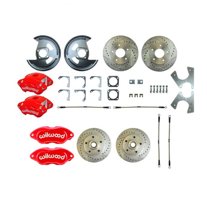 Right Stuff 1969 GM F-Body, 4-Wheel W/Rear +2 Disc Brake Conversion Kit F69RDM25Z