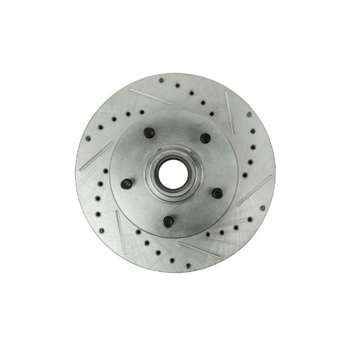 Right Stuff 1969-72 GM A/F-Body, Zinc Washed, 11" Drilled & Slotted Front Brake Rotor/Pair BR02ZDC