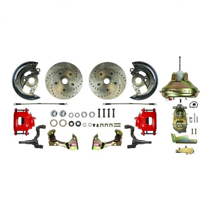 Right Stuff 67-74 GM F/X-Body, Power 11" Booster, Front Disc Brake Conversion Kit AFXDC02CZ