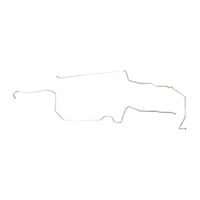 Right Stuff 1970 Pontiac Trans Am, Pre-Bent 3/8" OE Steel Front To Rear Fuel Line FGL7003