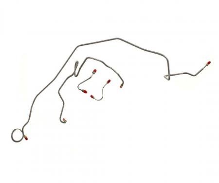 Right Stuff 1984-85 GM F-Body W/V8, Pre-Bent OE Steel Power Front Disc Brake Line Kit FKT8401