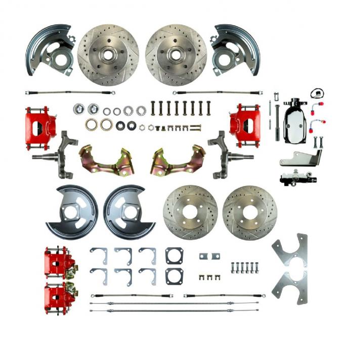 Right Stuff 1967 Camaro/Firebird, 2" Drop, Show N Go, 4-Wheel Manual Disc Brake Conversion AFXSD42DZX