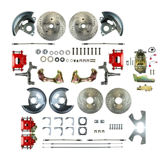 Right Stuff 1967 Camaro/Firebird, 2" Drop, Show N Go, 4-Wheel Manual Disc Brake Conversion AFXSD42DZ