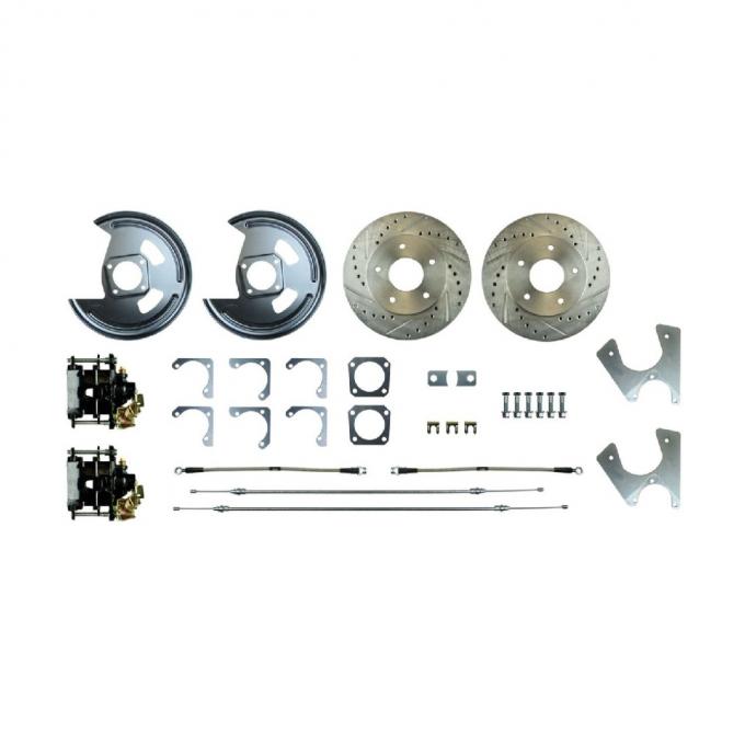 Right Stuff 1968-1974 Nova/GM F-Body, Staggard Rear Shocks, Rear Disc Brake Conversion Kit AFXRD05S