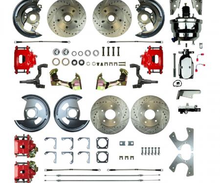 Right Stuff 1967 GM F-Body Non-Staggered 4 Wheel Power Disc Brake Conversion AFXDC42CZX