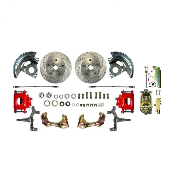 Right Stuff 67-74 GM F/X-Body, Show N Go, 2" Drop, Front Manual Disc Brake Conversion Kit AFXSD02DZ